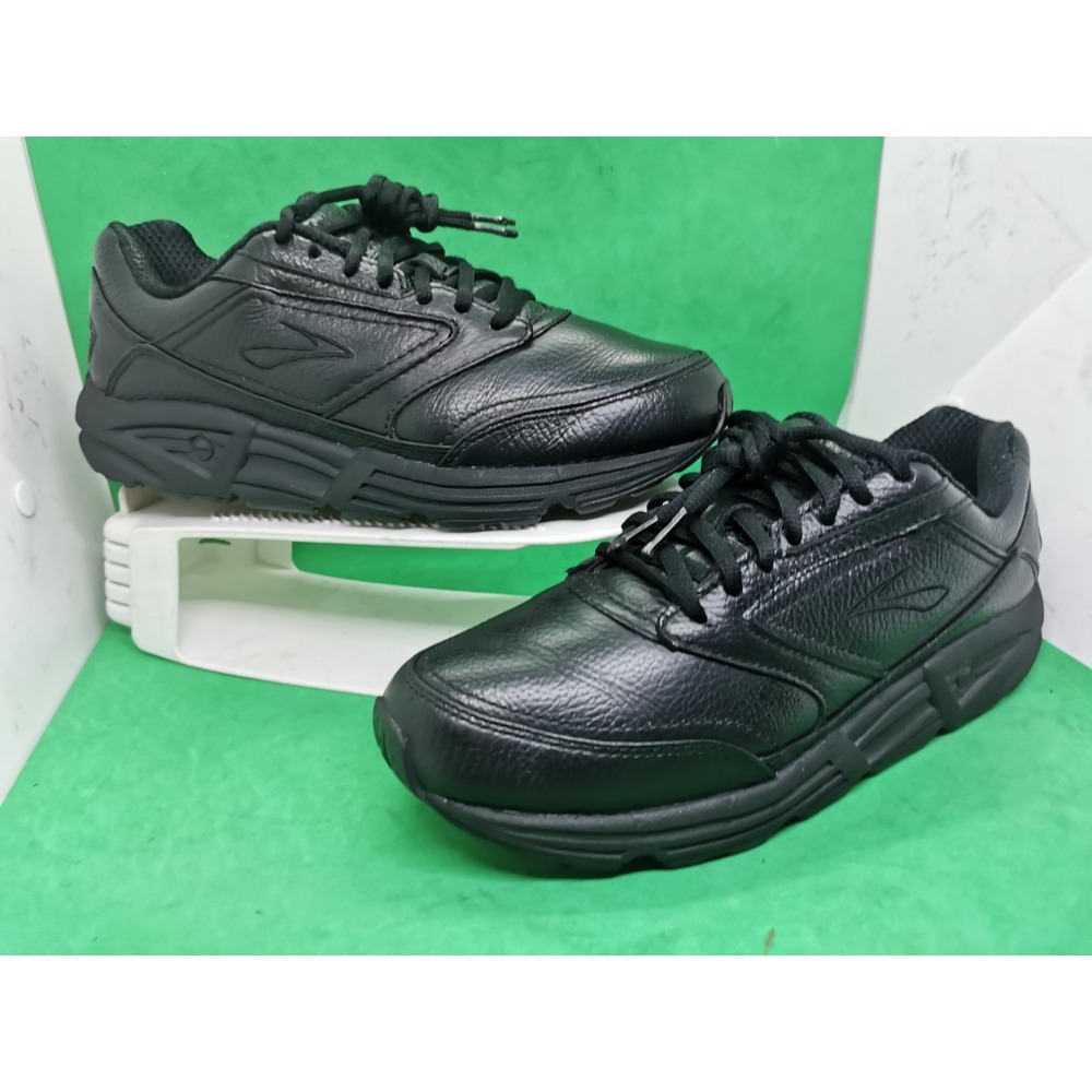Brooks Men's Addiction Walker 1200391D001 Black Leather Running Shoes Siz 7.5 D